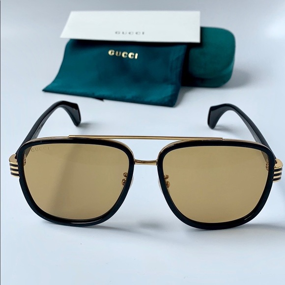 Gucci Other - Gucci Sunglasses GG0448S 002 Black/ Brown